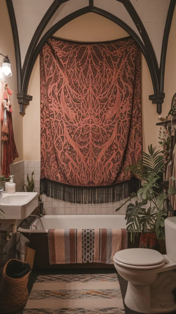 boho gothic bathroom decor ideas